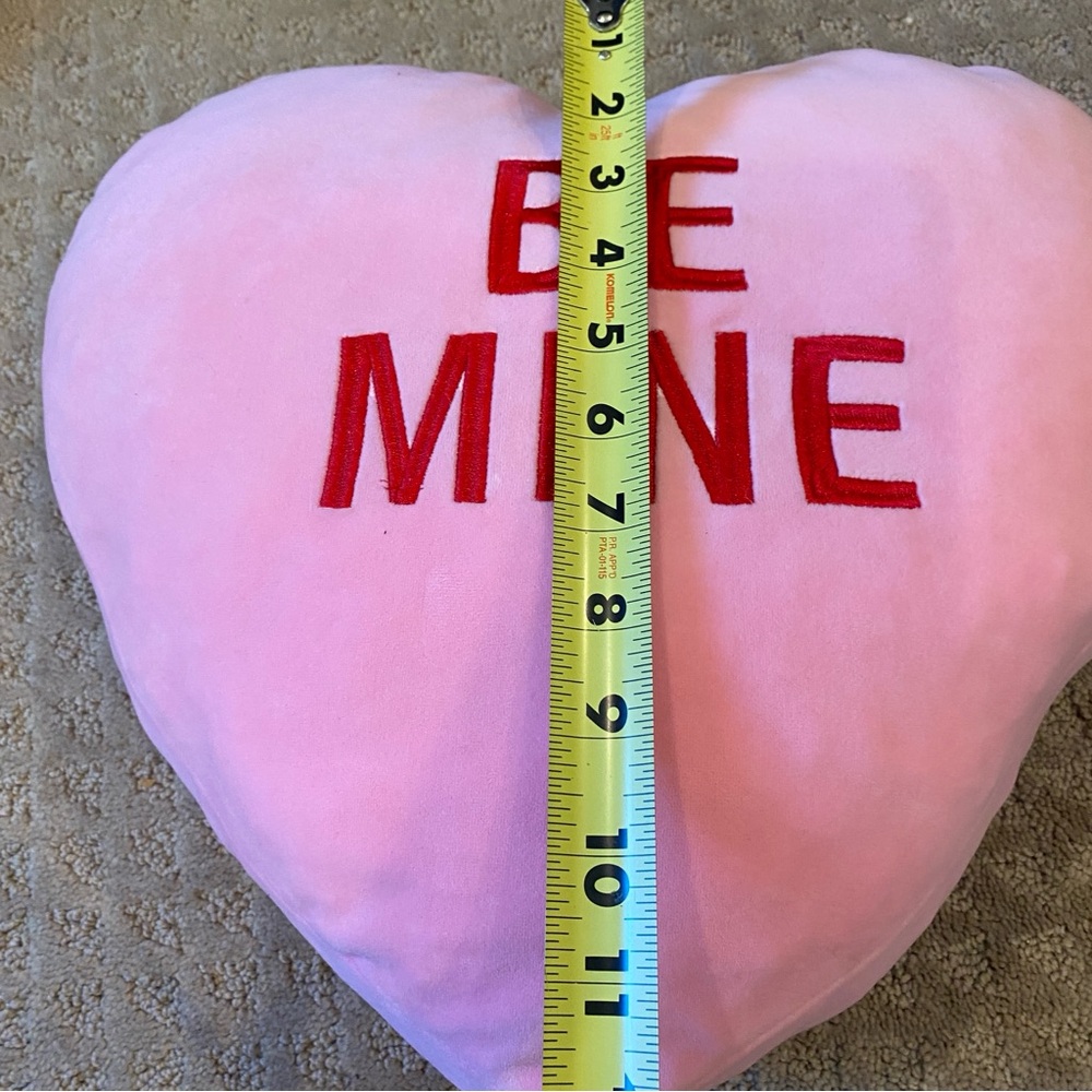 Pillow, Plushie Pink and Red 'Be Mine'